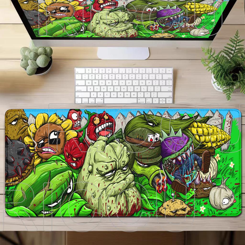 XXL HD Printing PVZ Plants vs Zombies All Scenes Mouse Pad Large Mousepad Keyboard Laptop Gaming PC Accessories Anime Desk Mat