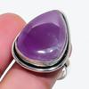 Natural Sage Amethyst Gemstone 925 Sterling Silver Jewelry Ring Size 7 AR-17751