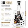 Slash Guitar Shaped Whiskey Decanter, Guns N' Roses Themed Liquor Bottle, Tennessee Whiskey Collectible Barware for Rock Fans