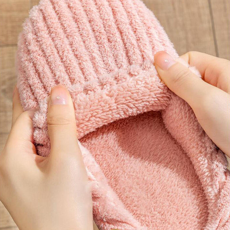 Mubble Pastell Mysiga Mikrofiber Vinterpäls Tofflor