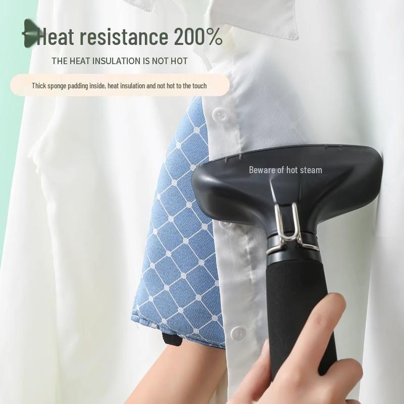 High-Temperature Resistant Mini Ironing Board and Garment Steamer Set with Heat Insulation Glove.