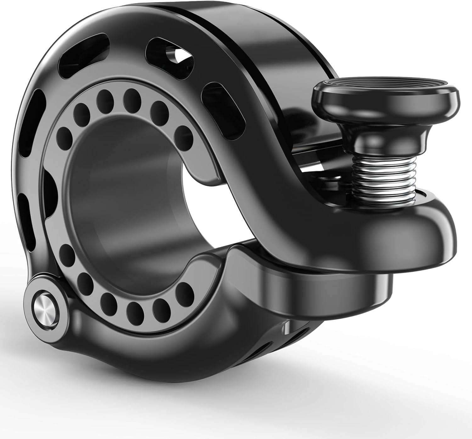 

Велосипедный звонок из алюминиевого сплава для взрослых и детей, макс. 110 дБ, велосипедный гудок, подходит для руля 22,2-31,8 мм для горного и шоссейного велосипеда чёрный