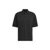 Polo Shirts Men's Black Polo Collar Moderate Straight Fit IC4421