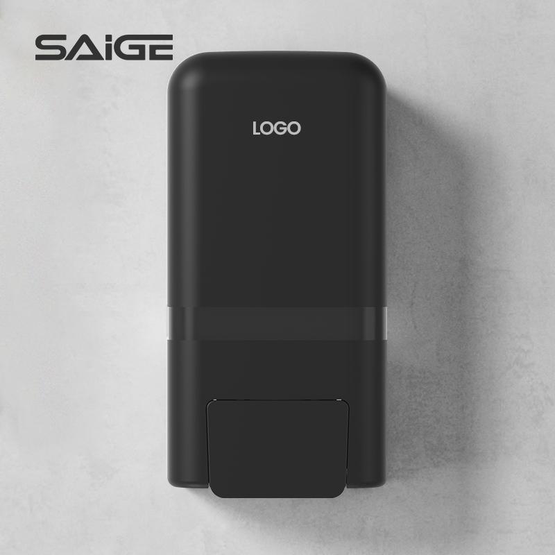 Saige Wall Mounted Plastic Manual Wall Foam Soap Dispensers 1600 ml Hotel чёрный