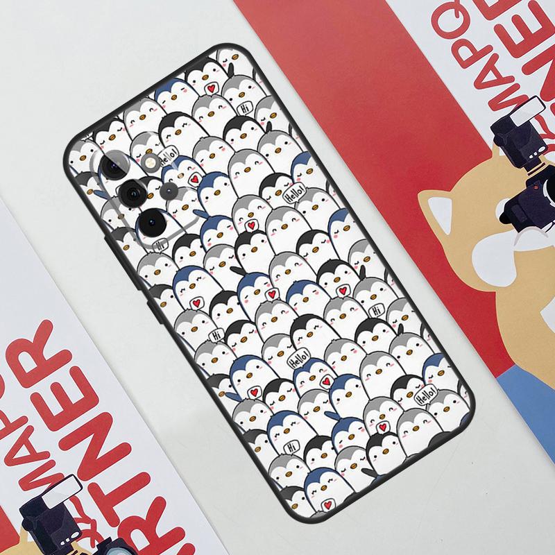 Cute Kawaii Penguin Cover For Samsung Galaxy A34 A24 A54 A14 A52 A42 A32 A22 A12 A51 A71 A53 A33 A23 A13 Case