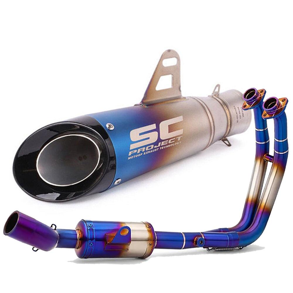 Exhaust System for GSX8S & GSX-8R: Full Stainless Steel Front & Rear Sections