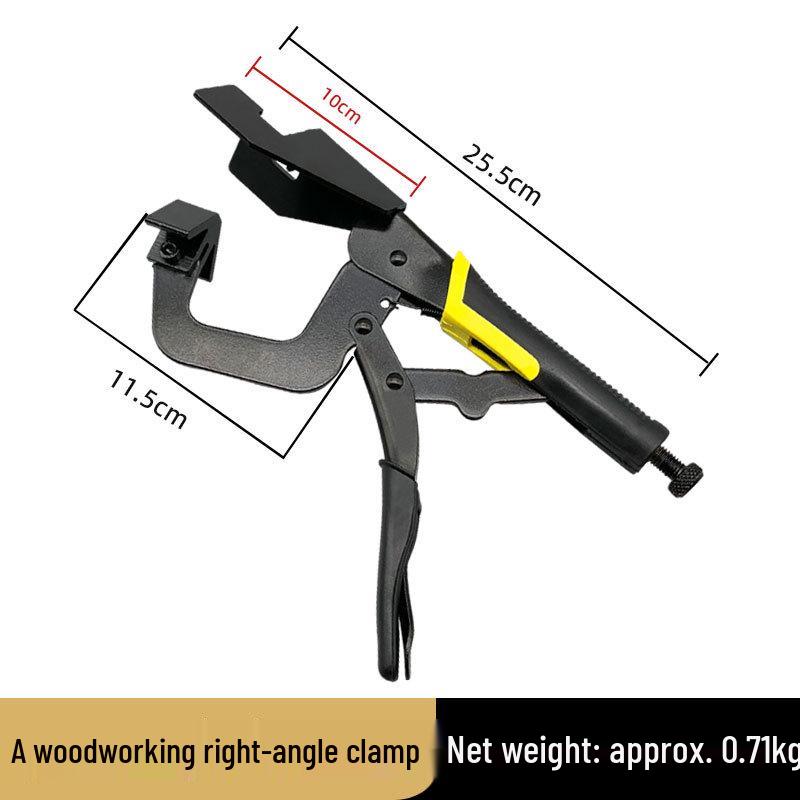 90° Right Angle Quick Clamp for Woodworking and Cabinet Assembly