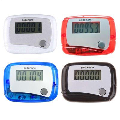 1pcs Portable Counter Digital LCD Pedometer Step Calorie Kilometer Counter Walking Design Digital Clip Run Pocket Mini Distance