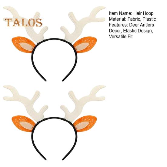 2 Stücke Hirschgeweih Stirnband Weihnachten Cosplay Haar Hoop Erwachsene Realistische Rentier Hörner Ohren Kostüm Haar-accessoire