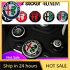 Car Stickers For Alfa Romeo 40mm Car Steering Wheel Emblem Sticker Central Console Knob Badge for Alfa Romeo Giulietta Mito Giul