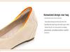 Schwarze Keilabsatzschuhe mit weicher Sohle für Damen - Höhensteigernd, Bequem für Büro und Flugbegleiter im Frühling und Herbst