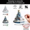 2D Flat Acrylic Christmas Color Gift Christmas Tree Home Living Room Holiday Desktop Decoration Assembly Props