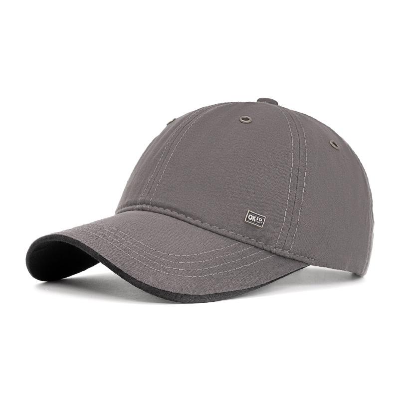 Summer Baseball Cap Men's Big Head Curved Eave Sunshade Sunscreen Cap