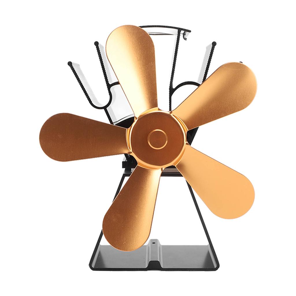 5 klinge Kamin Fan Trapez Basis Wärme Versorgt Herd Fan Thermoelektrische Thermische Fan für
