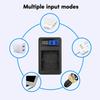 Convenient and Portable BP511 LCD Double Slot Charger Camera Battery Charger for 10D,20D,30D,40D,50D,D60,MV630i Battery