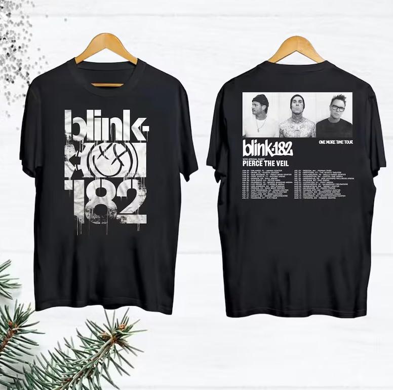 

Vintage Blink 182 One More Time 2024 Tour Shirt Blink 182 Band Fan Gift Unisex T-Shirt XXXL