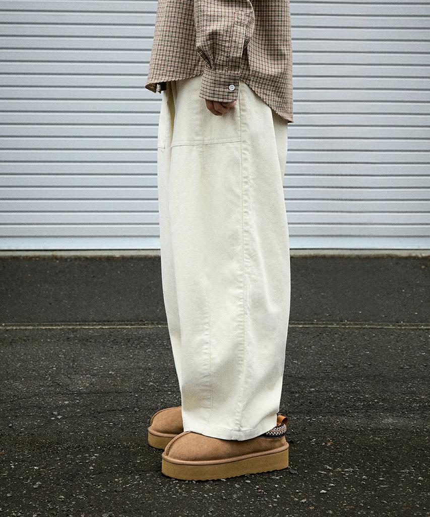 MINIMALPROJECT Fatigue Balloon Corduroy Pants Mpt110 [Ivory]