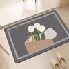 Diatom Mud Soft Floor Mat Bathroom Quick Drying Toilet Door Mat Absorbent Non-slip Toilet Toilet Rug