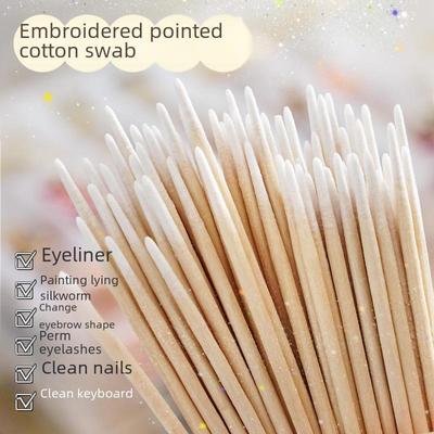 Cotton fiocchetti a punta ultrafine per trucco sopracciglia e microblading