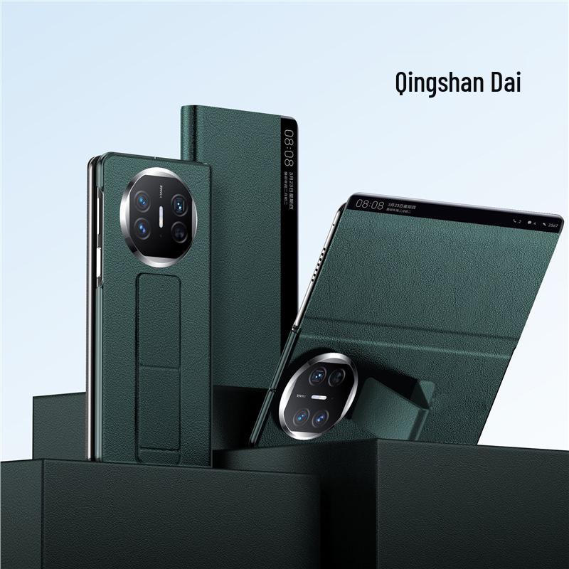 

Huawei Mate X5 Full-Coverage Leather Flip Case with Folding Wrist Strap - Drop-Proof Protection Mate X5