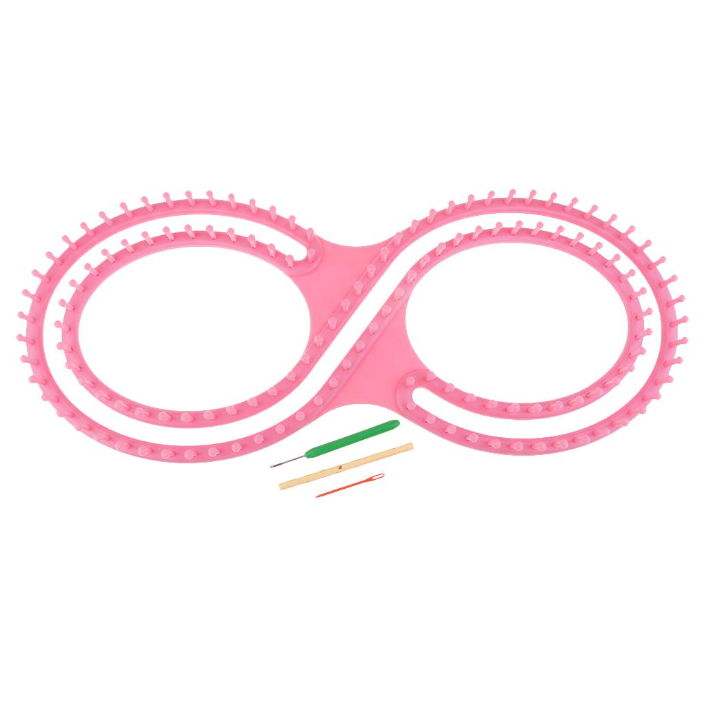 Plastikowy zestaw do robienia na drutach Knifty Knitter Zestaw narzędzi do tkactwa do robienia szalików, czapek, koców i haftu