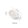 Bathroom Accessories Nordic Light Luxury Terrazzo Pattern Ceramic Lotion Bottle Algae Mud Pad Mouthwash Cup Bathroom Decoration