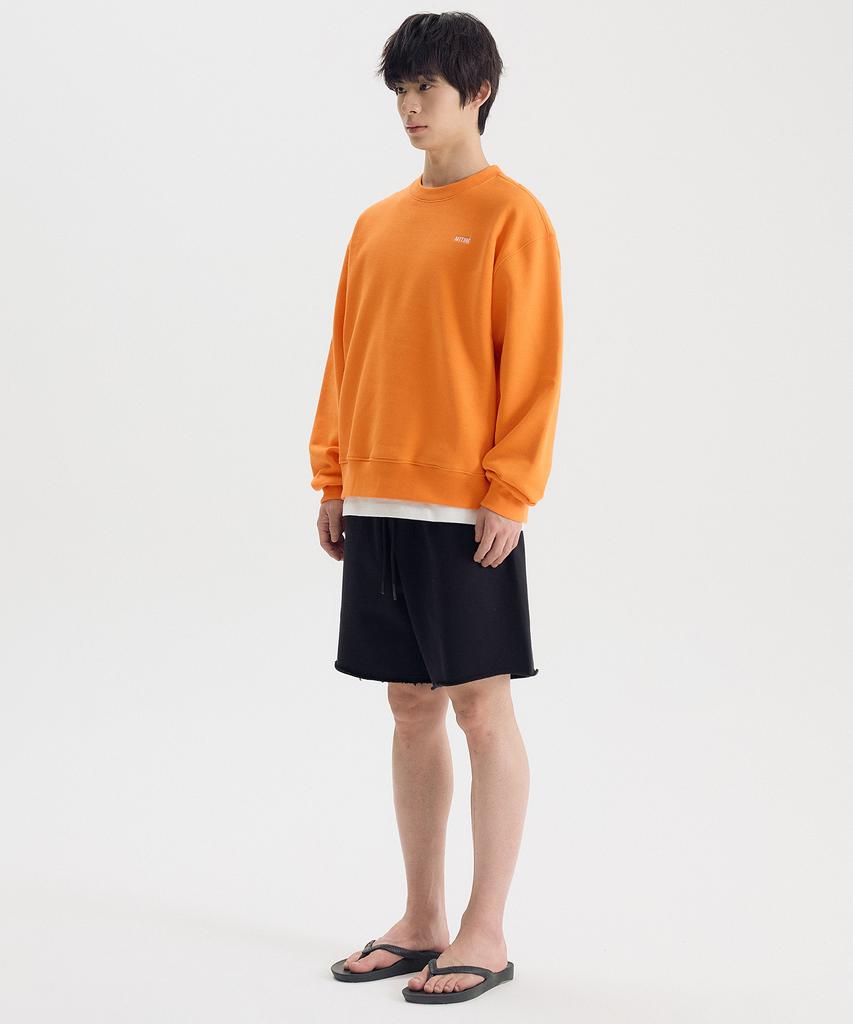 Matile Basic Logo Sweatshirt / Orange
