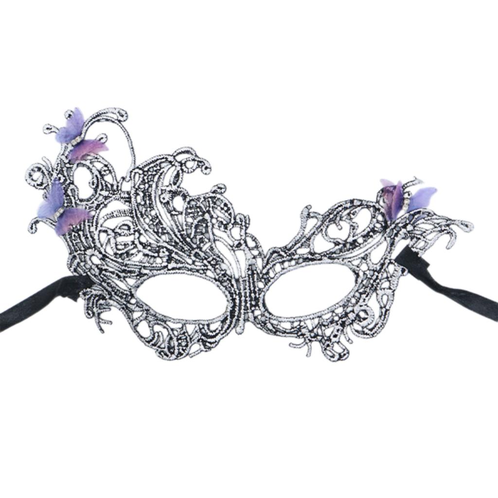 Rhinestones Masquerade Mask Venetians Party Mask Half Face Lace Mask Eye Mask Mardi Gras Mask for Halloween Costume Party