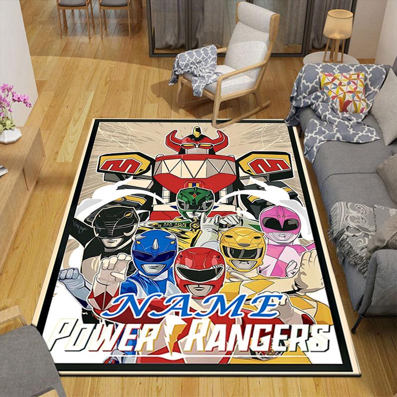 Custom 1Pc Power Rangers Heroic Battle Rug Office Carpet Indoor Outdoor Entrance Doormat Nonslip Soft And Comfortable Living Room D2915218