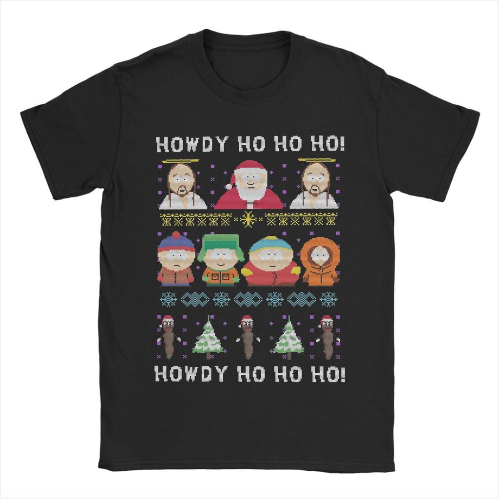 Humor Mr Hankey Around The Christmas Tree South-Park T-Shirt for Men Crew Neck Pure Cotton T Shirts Short Sleeve Tees Clothing