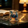 Duurzaam Vaatwasmachinebestendig Glazen Octopus Tentakel Whiskeyglas, Handgeschilderd Duivels Oog Drinkglas met Hoog Borosilicaat voor Cocktails En Bourbon