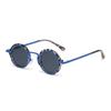  New Retro Round Punk Women Sunglasses Fashion Gradient Leopard Tea Shades UV400 Men Sun Glasses
