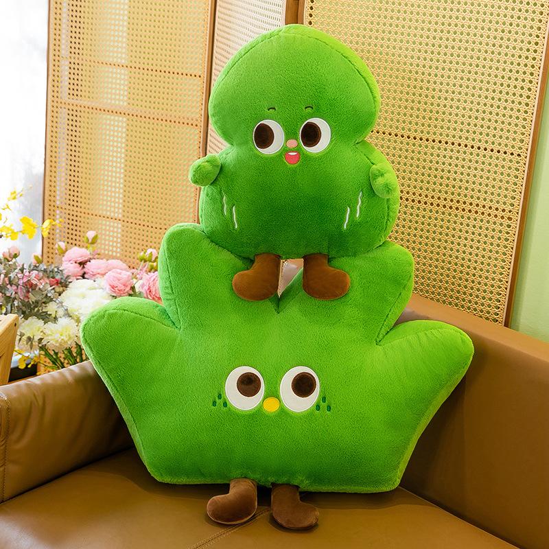 Simulace zelená rostlina panenka panenka velký strom tráva plyšová hračka děti spící házecí polštář dárek k narozeninám