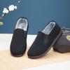 Taiheyuan Old Beijing Cloth Shoes with Winter Plush Thickened Anti slip Soft Bottom Comfortable and Warm One Step Stepping Cloth Shoes