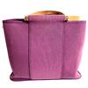 HERMES Kabak PM Kabak PM Handbag 2-way bag Shoulder Bag Leather/Canvas purple