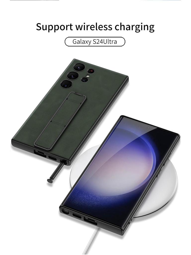 Samsung S24 Ultra Phone Case with Folding Stand - Drop-proof, Compatible with S24/S24 Plus.