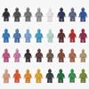 DIY Solid Color Minifigure: Transparent Building Block Figure for Small Particle Scenes