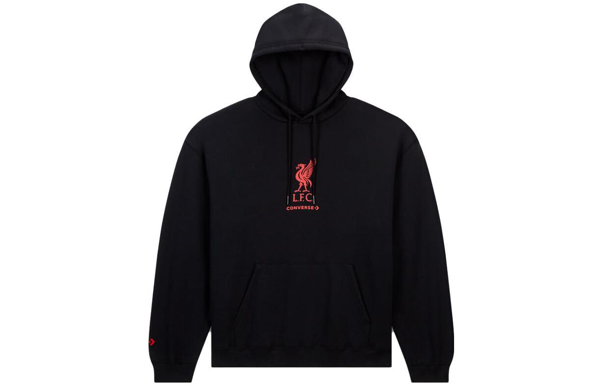 Herren Converse Sweatshirts Unisex Schwarz Mit Kapuze (Nicht abnehmbar) Mäßig Sonstiges L black