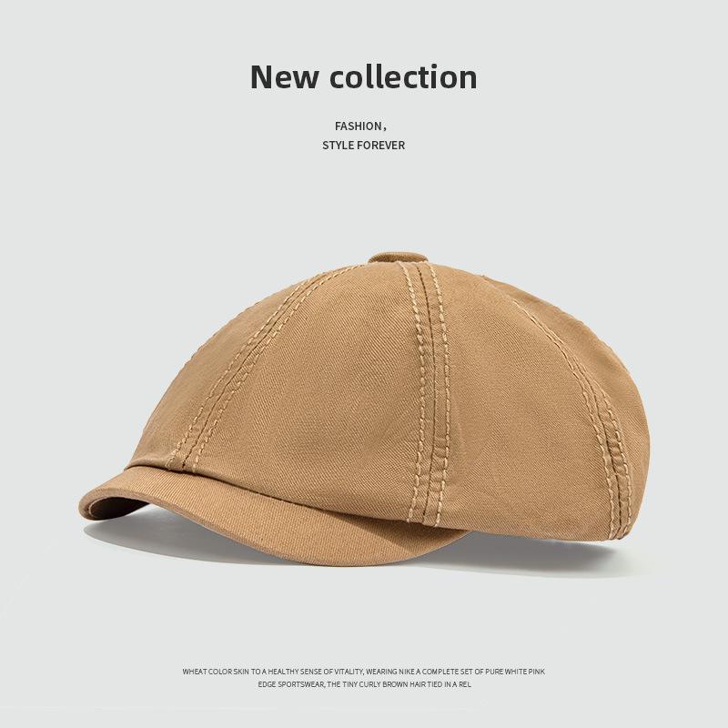 Berretto Newsboy Retro Trendy Stile Hong Kong - Berretto Unisex Minimalista Moda Primavera