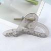 Women Hair Claw Transparent Matte Texture Heart Shape Hair Clip Back Head Shower Hair Claw Hair Accessories