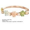 Finger Ring 3D Flower Shape Health Mood Support Long Wear Finger Band Wife Mother Sister Daughter Stress Relief Ring