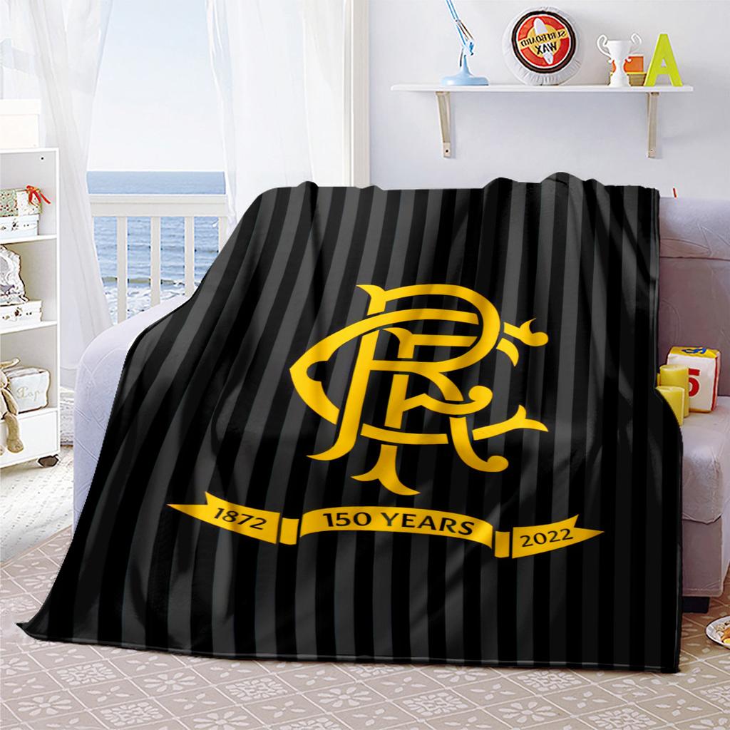 1PC Rangers Fc Blanket Perfect All Seasons Soft Comfortable Sofa Office Travel Home Use Great Gift Idea