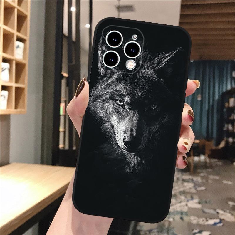 

Phone Case Carcasa Funda For iPhone 17 Pro Max 17 Air 16 15 14 13 Pro Max 15 16 Pro 15Plus Animal Wolf iphone 15Pro