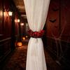 Bat Shape Window Drapes Holders Halloween Curtain Tieback, Glossy Holder, Gothic No Drill Drapery Holdbacks Holdback for Home Theme Party Haunted