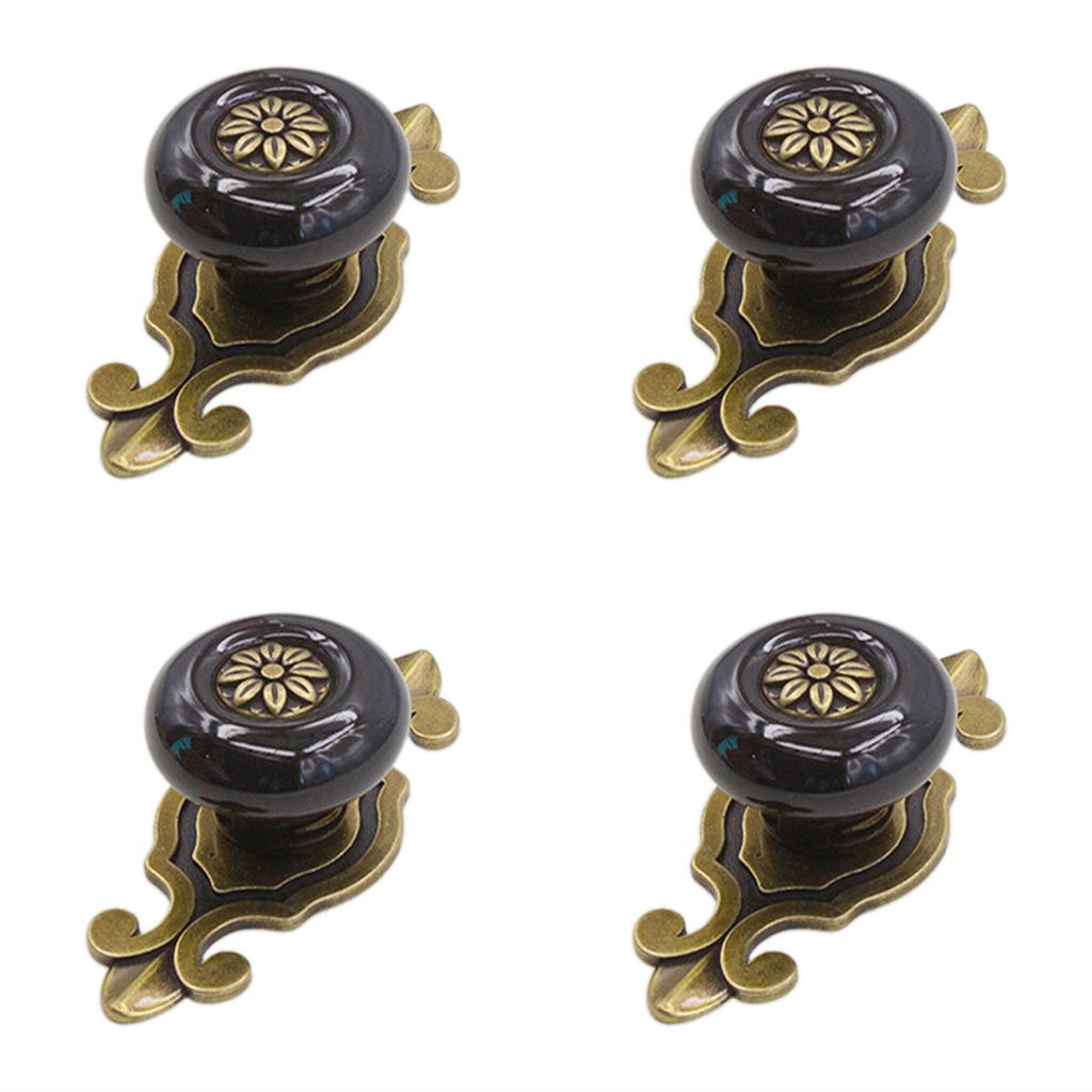Retro Vintage Ceramic Closet Knobs Ceramic Closet Handles Pulls Cabinet Knobs for Cabinets Cupboard Kitchen