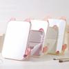 Small Folding Makeup Mirror Portable Handheld Makeup Mirror Student Dormitory Desktop Compact Mirror Dressing Tool