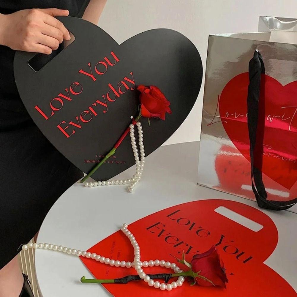 

2шт романтический букет упаковочная коробка портативный упаковочный материал цветок ручная коробка цветочная упаковка розовый