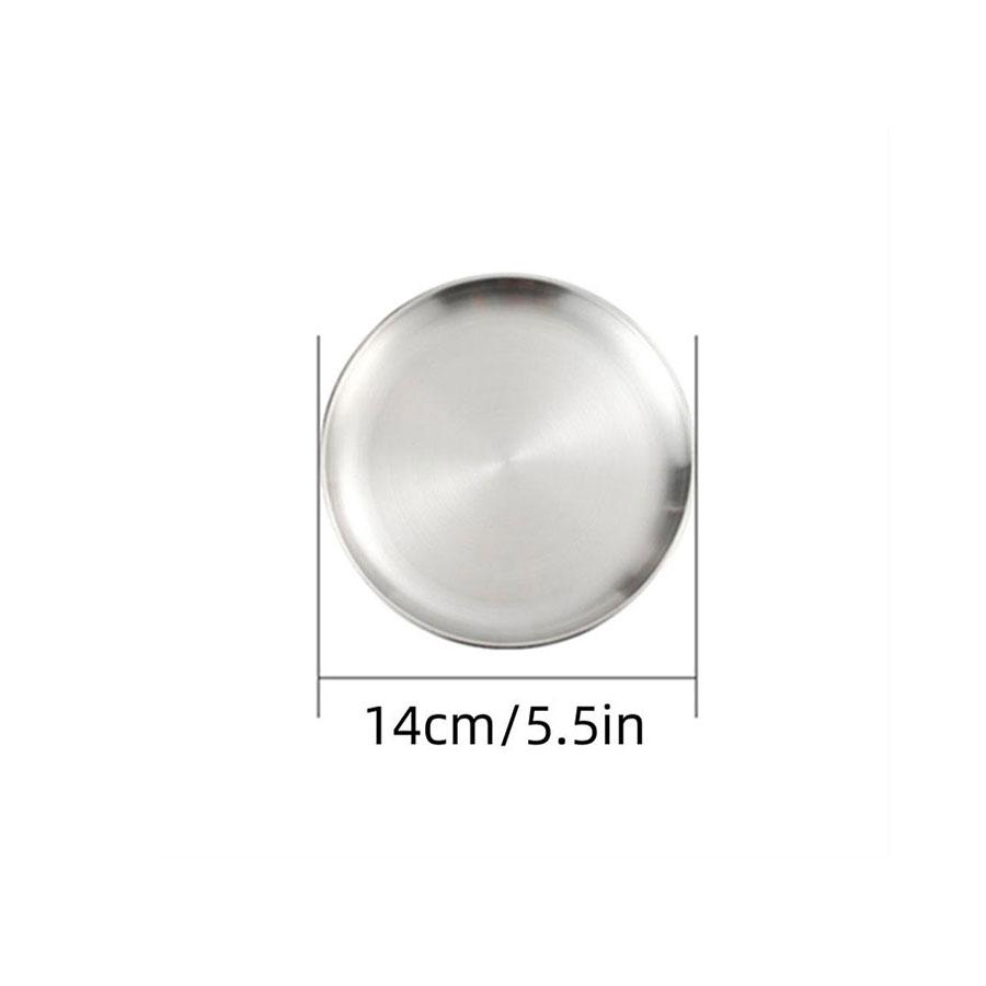 Stainless Steel Round Plate Grape Shaped Fruit Tray for Hotel Eco-Friendly Serving Food Tray