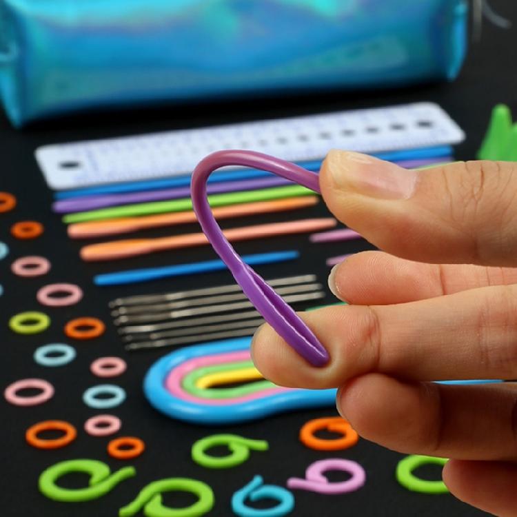 Crochet Hook Kits Knitting Needle Weaving Sewing Tool Clip Marker Set for Women