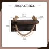 Toilet Paper Holder with Dispenser Shelf, Wall Mounted, Multifunctional, Wooden, Hotel,